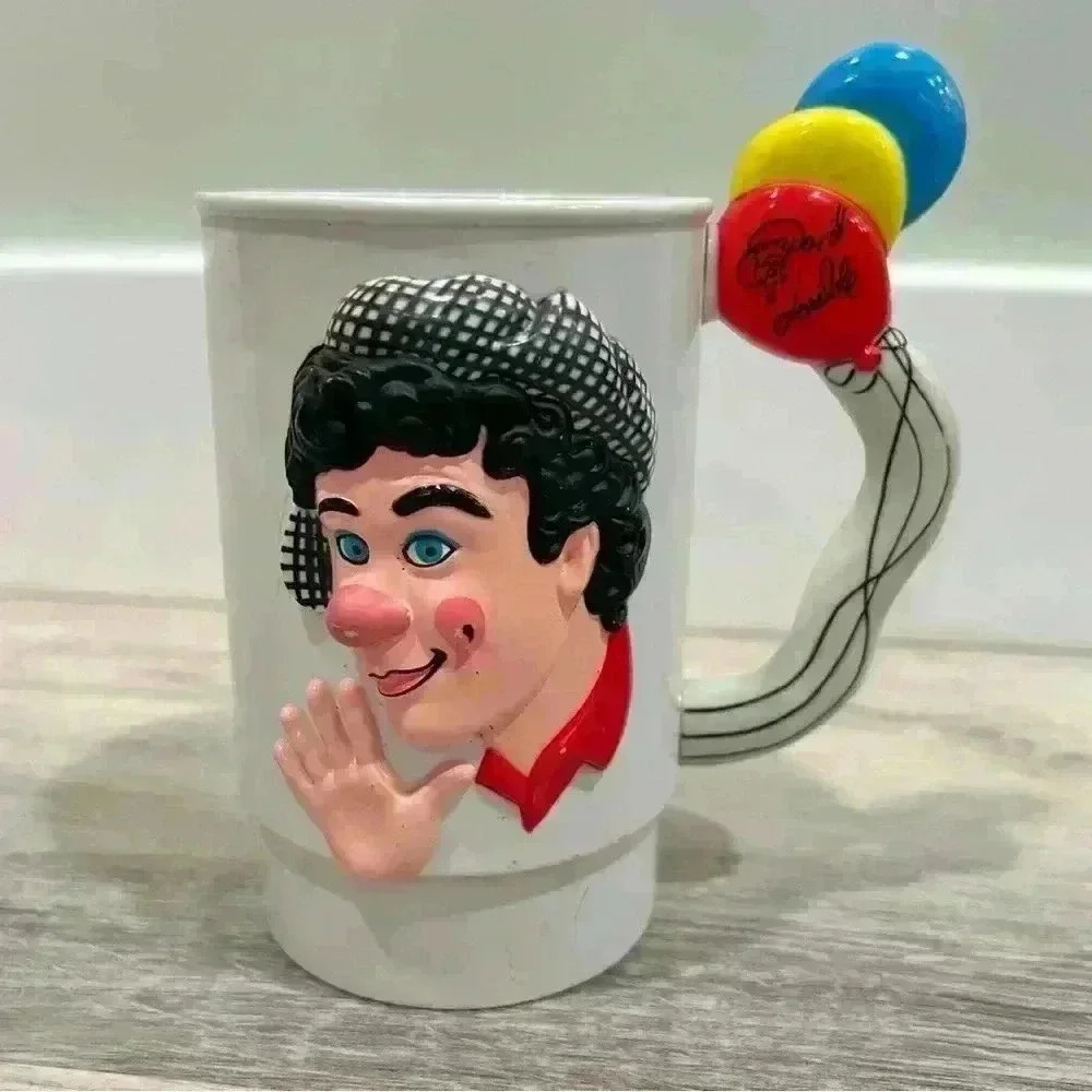 Vintage Ringling Brothers Circus Barnum Bailey Plastic Clown Cup Mug Handle